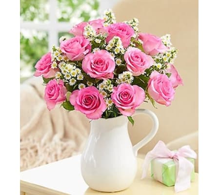 Pitcher Full of Roses, Pink
