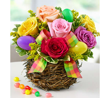 Easter Egg Rose Basket