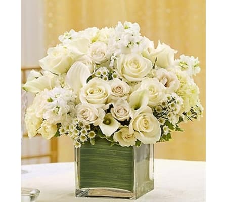 All White Centerpiece Package