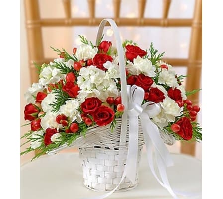 Holiday Flower Girl Arrangement