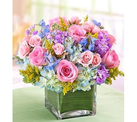 Pastel Centerpiece in a Vase