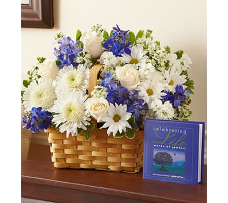 Celebrating Life - Blue and White