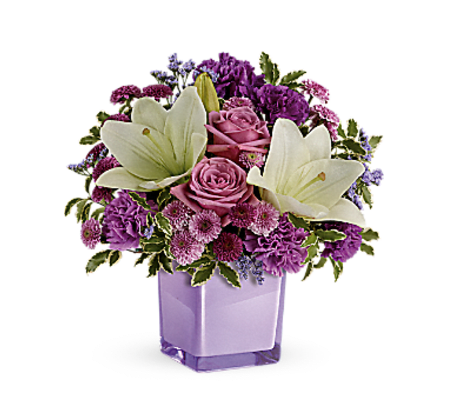 Teleflora's pleasing purple bouquet
