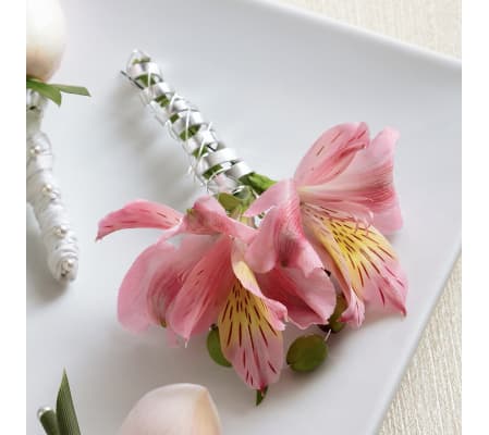 The FTD® Pink Peruvian Lily Boutonniere