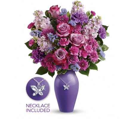 Teleflora's Roses And Butterflies Bouquet