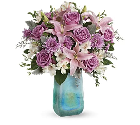 Teleflora's Art Glass Treasure Bouquet