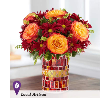 Amber Waves™ with Roses