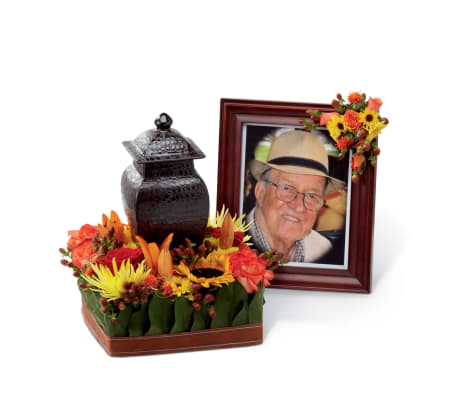 The FTD® Glorious Tribute™ Arrangement with Sunflowers