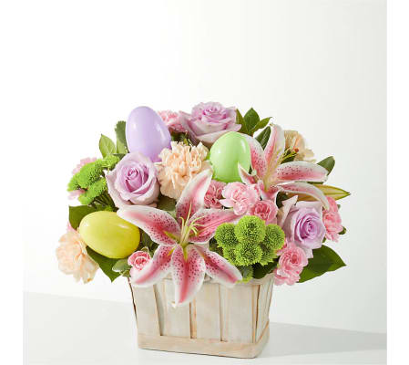 A Eggcellent Blooms Basket