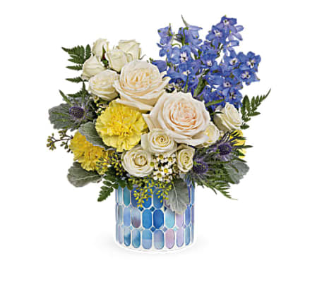 The Teleflora's Dreaming of Blue Bouquet