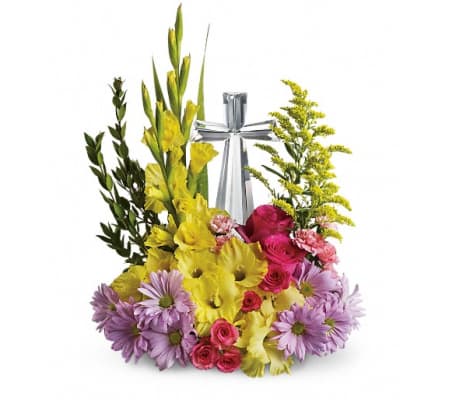 Teleflora's Crystal Cross Bouquet