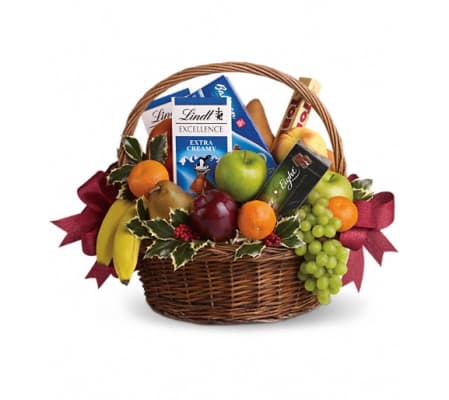 Fruits and Sweets Christmas Basket