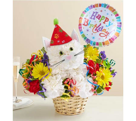 Purrfect Party Cat™ with Balloon