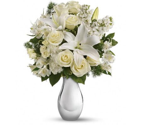 Teleflora's Shimmering White Bouquet