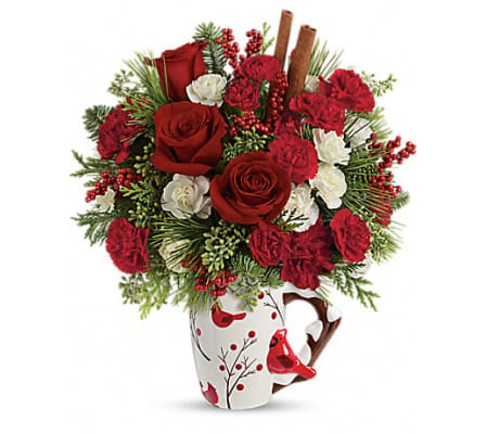 Send a Hug® Christmas Cardinal by Teleflora