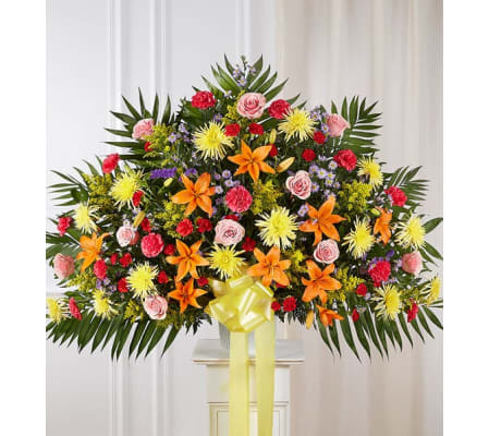 Heartfelt Sympathies™ Standing Basket- Bright XL