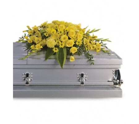 Graceful Sunshine Casket Spray