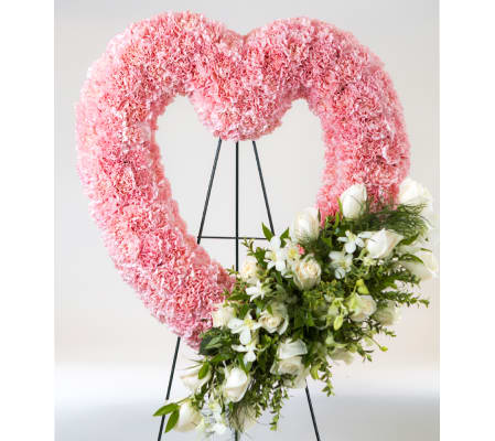 Heart Shaped Funeral Spray