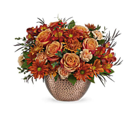 Teleflora's Copper Beauty Centerpiece