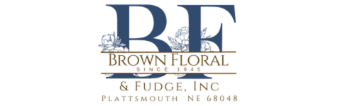 Brown Floral and Fudge florist in Plattsmouth Nebraska logo