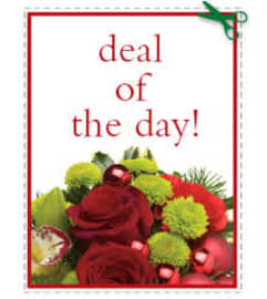 FLORIST DESIGN KEEPSAKE CHRISTMAS CONTAINER. An arrangement by J.D. Ballantine's Flowers and Gifts. FLORIST DESIGN KEEPSAKE CHRISTMAS CONTAINER. An arrangement by J.D. Ballantine's Flowers and Gifts.