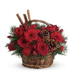 Berries and spice. An arrangement by Fine's Flowers.
