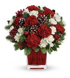 Make Merry. An arrangement by Fine's Flowers.