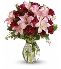 LAVISH LOVE BQT. An arrangement by Fine's Flowers.