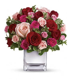 LOVE MEDLEY. An arrangement by Fine's Flowers.