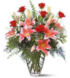 Rose and Lily Bouquet. An arrangement by Floral Boutique.