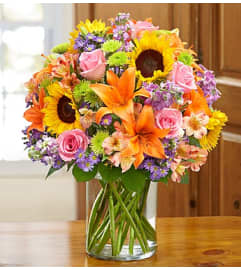 Summer Romance. An arrangement by Lynette's Flowers and Gifts.