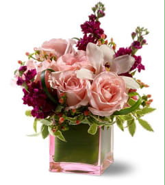 Pink Precious. An arrangement by Flowers By Stephanie.