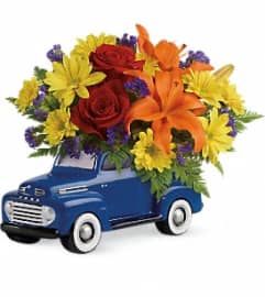 '48 Ford Truck Bouquet. An arrangement by Awesome Blossom. '48 Ford Truck Bouquet. An arrangement by Awesome Blossom.