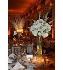 ELEVATED CENTERPIECE. An arrangement by Flowers by Priscilla.