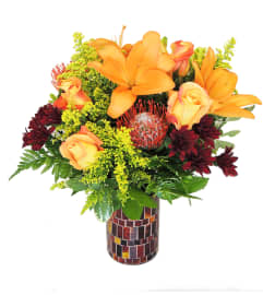 Autumn Inspiration. An arrangement by Lake Eola Florist.