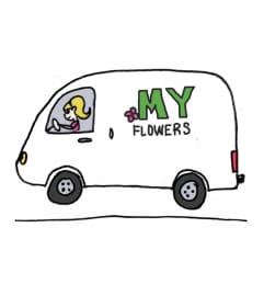 DELIVERY SUR-CHARGE. An arrangement by Flowers by Priscilla. DELIVERY SUR-CHARGE. An arrangement by Flowers by Priscilla.