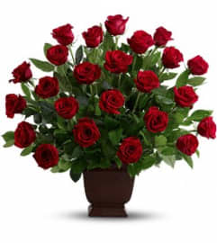 Rose Basket - by Jennifer's Flowers. An arrangement by Jennifer's Flowers and Gifts.