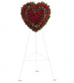 Majestic Heart T225-1A. An arrangement by Jennifer's Flowers and Gifts.