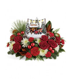 THOMAS KINKADE. An arrangement by Detas Heavenly Florist.