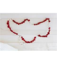 ROSARY OF 50 SMALL ROSES. An arrangement by Flowers by Priscilla.