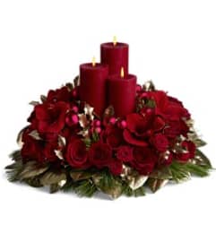Carols by Candlelight. An arrangement by Jennifer's Flowers and Gifts.