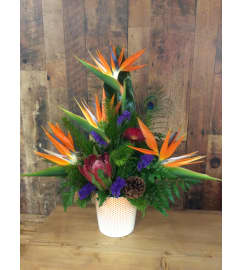 Tropic Time. An arrangement by Calgary's Own Flower Co.