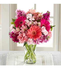 The FTD Blushing Beauty Bouquet. An arrangement by Dupree's Root 88 Garden Center and Florist.