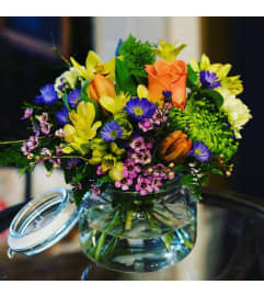 Cheery Blooms. An arrangement by Loyalist Flowers.