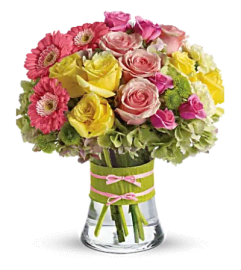 Blooms in Fashion. An arrangement by Brickell Ave Florist.