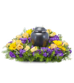 Vivid Memories Surround. An arrangement by The Flower Patch Florist.