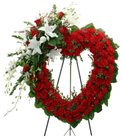 Sacred Heart. An arrangement by Flower Lane.