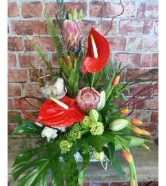 Tropical beauty. An arrangement by Flowers by Veronika.