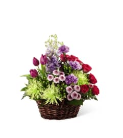 FTD's Truly Loved™ Basket. An arrangement by Lori's Hearts and Flowers.