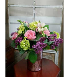 Modern Victorian. An arrangement by Blooming Hills Florist.